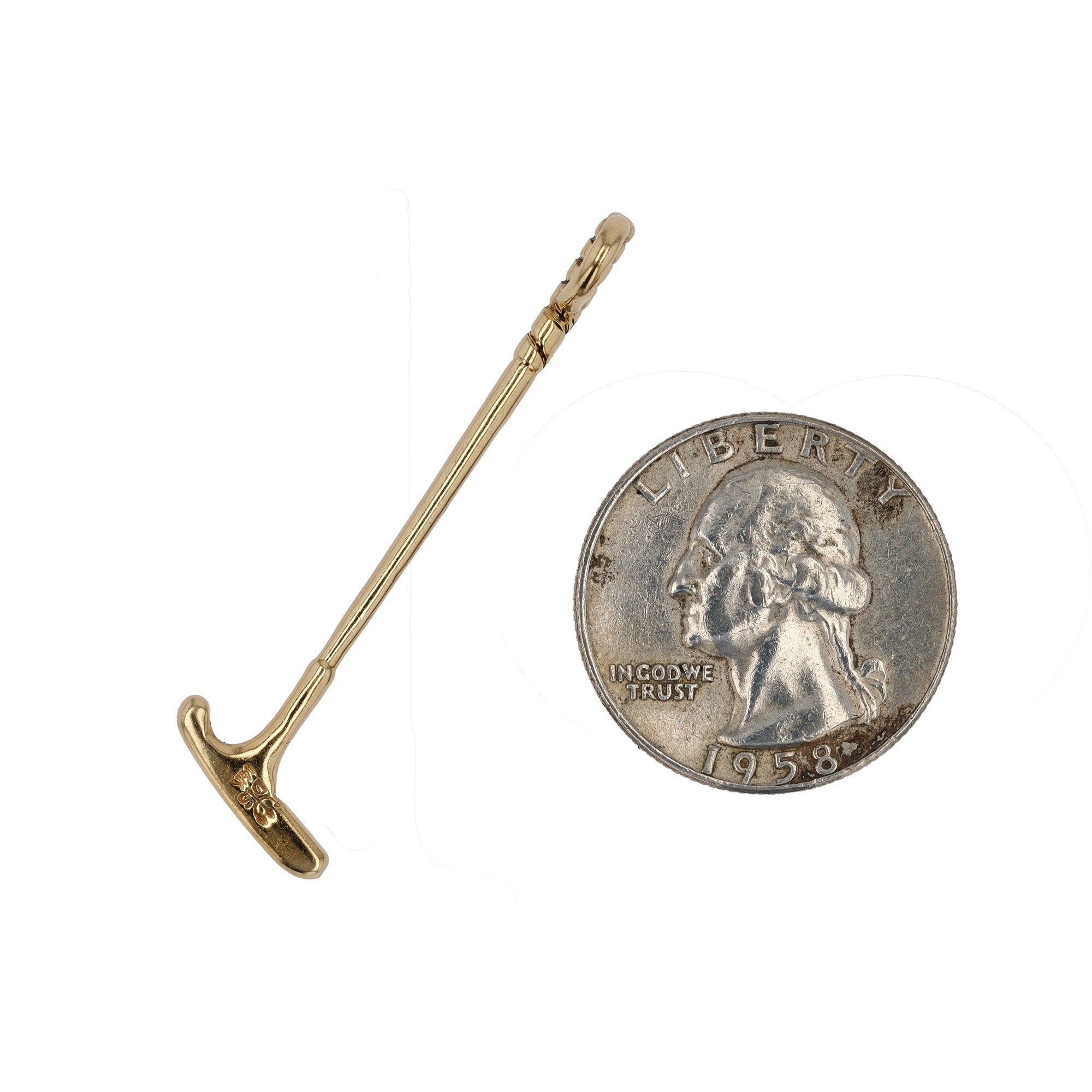 Vintage 14k Putter Golf Club Charm Pendant