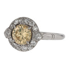 Art Deco Yellow Diamond