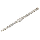 Art Deco Filigree and Diamond 14k White Gold Bracelet