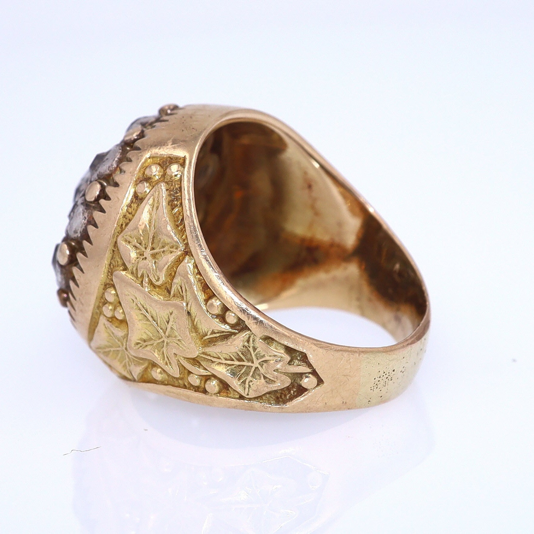 Art Nouveau Diamond Cluster Unisex Ring