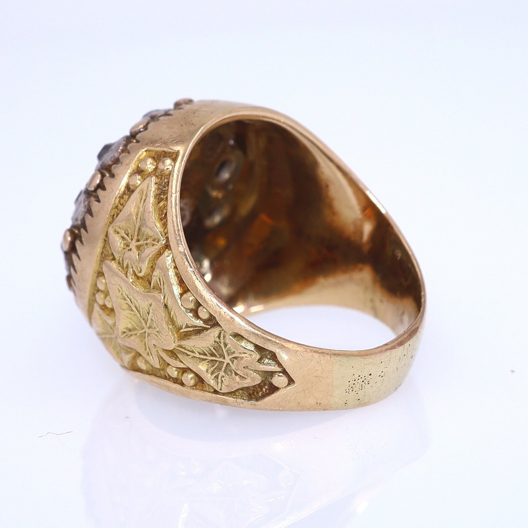 Art Nouveau Diamond Cluster Unisex Ring