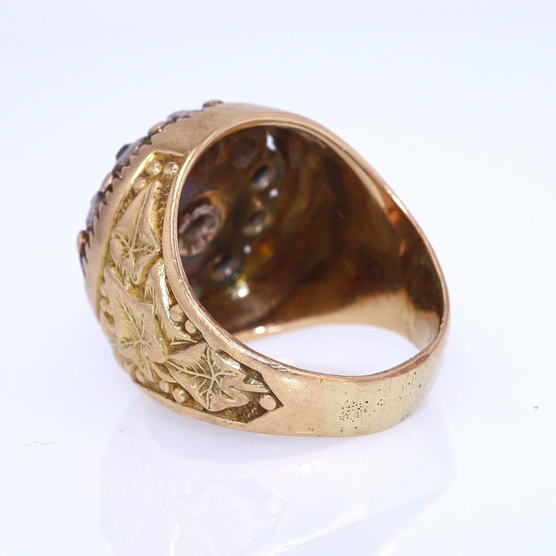 Art Nouveau Diamond Cluster Unisex Ring