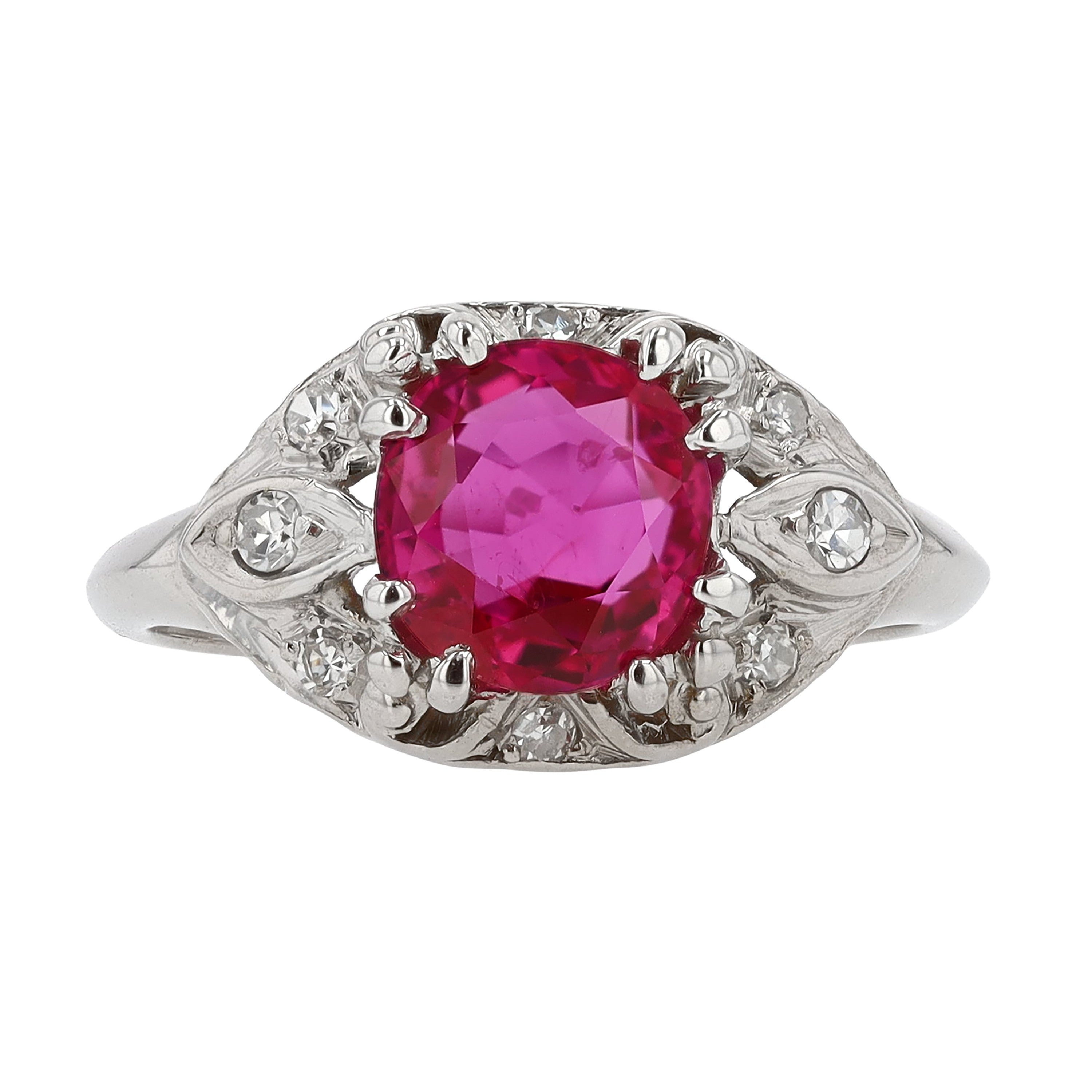 Unheated Ruby Ring