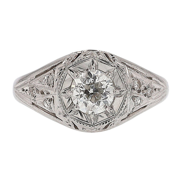 Art Deco Filigree Ring