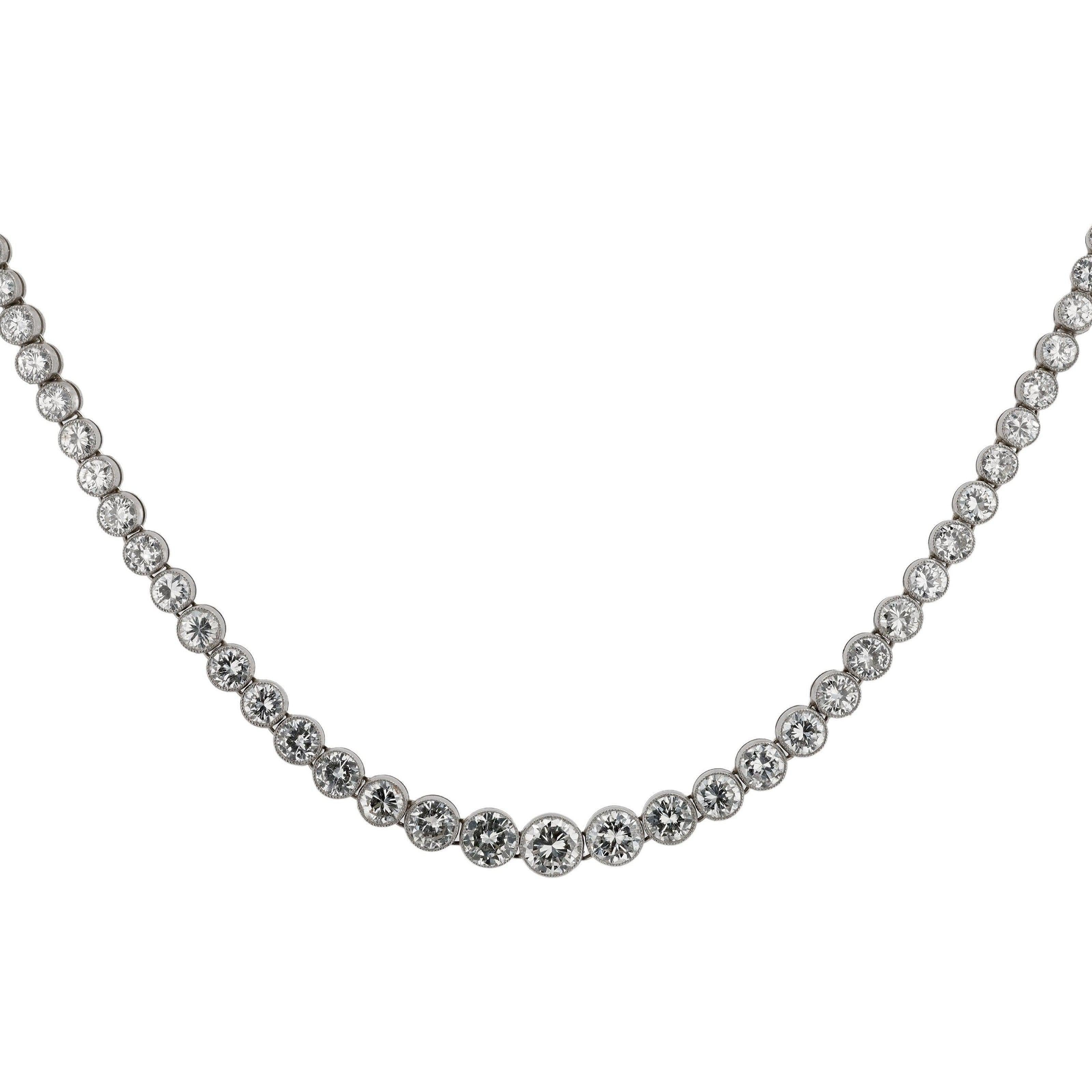 14 Carat Diamond Riviera Necklace