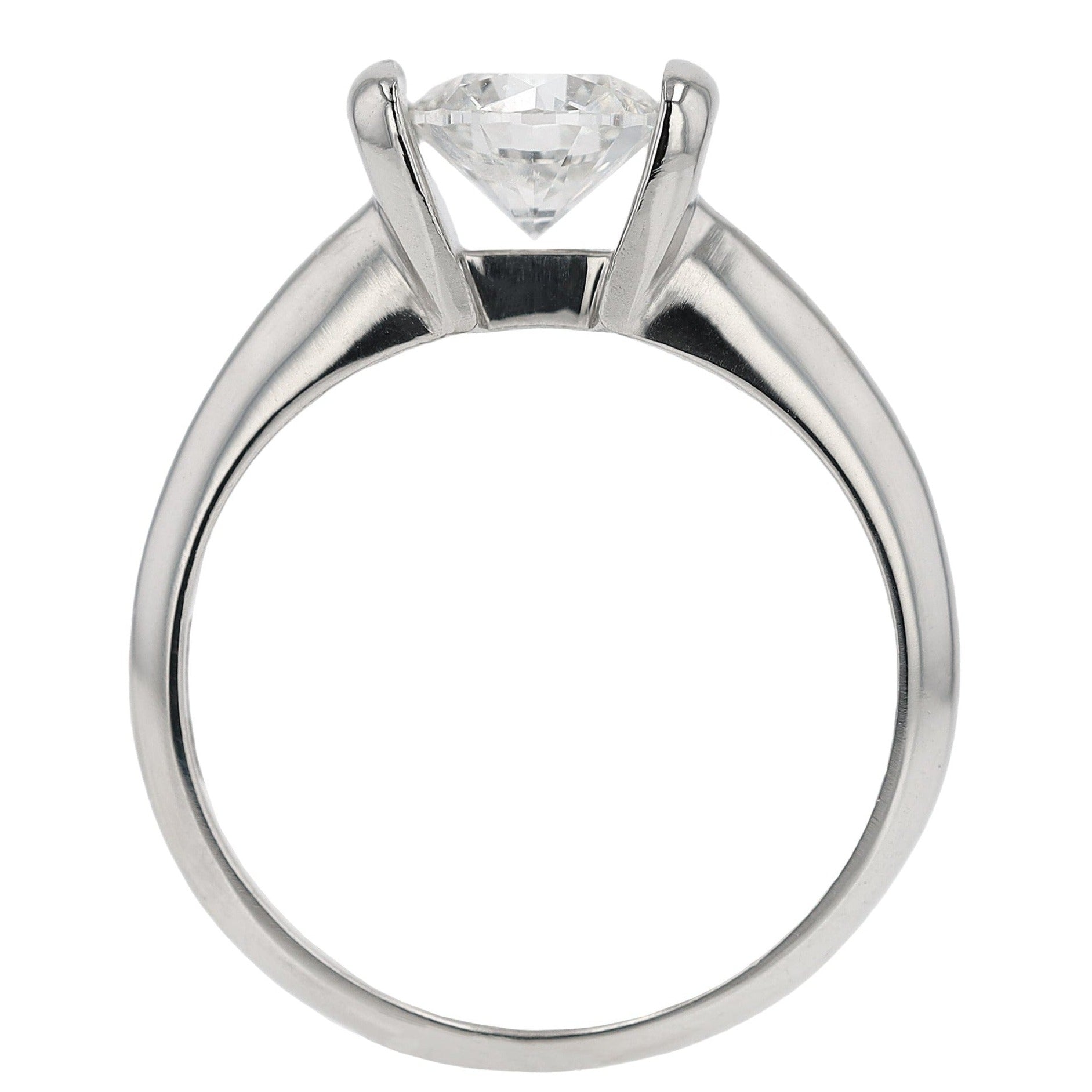 Scott Kay IGI Certified 1 Carat Diamond Solitaire Tension Set Ring