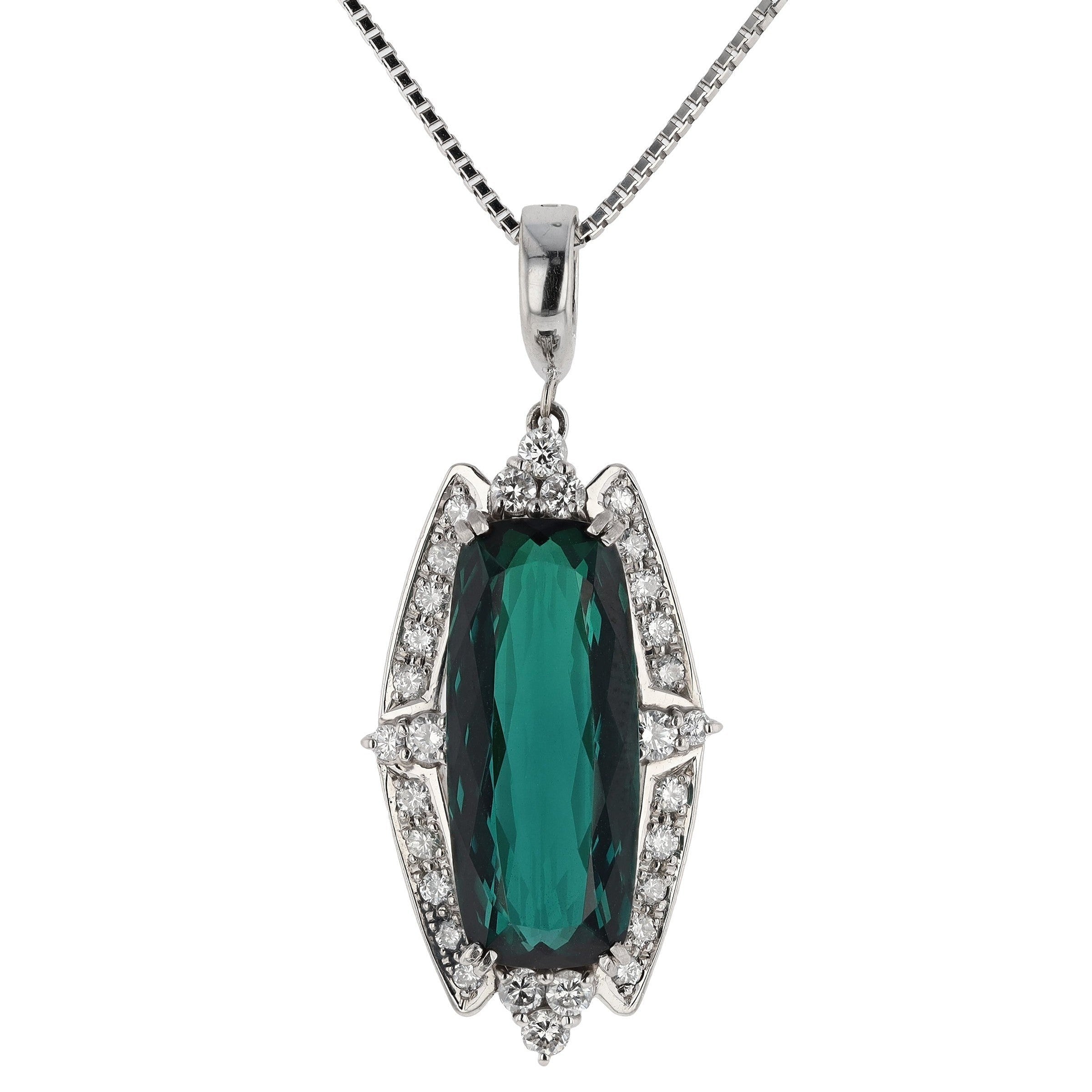 Tourmaline Pendant Necklace