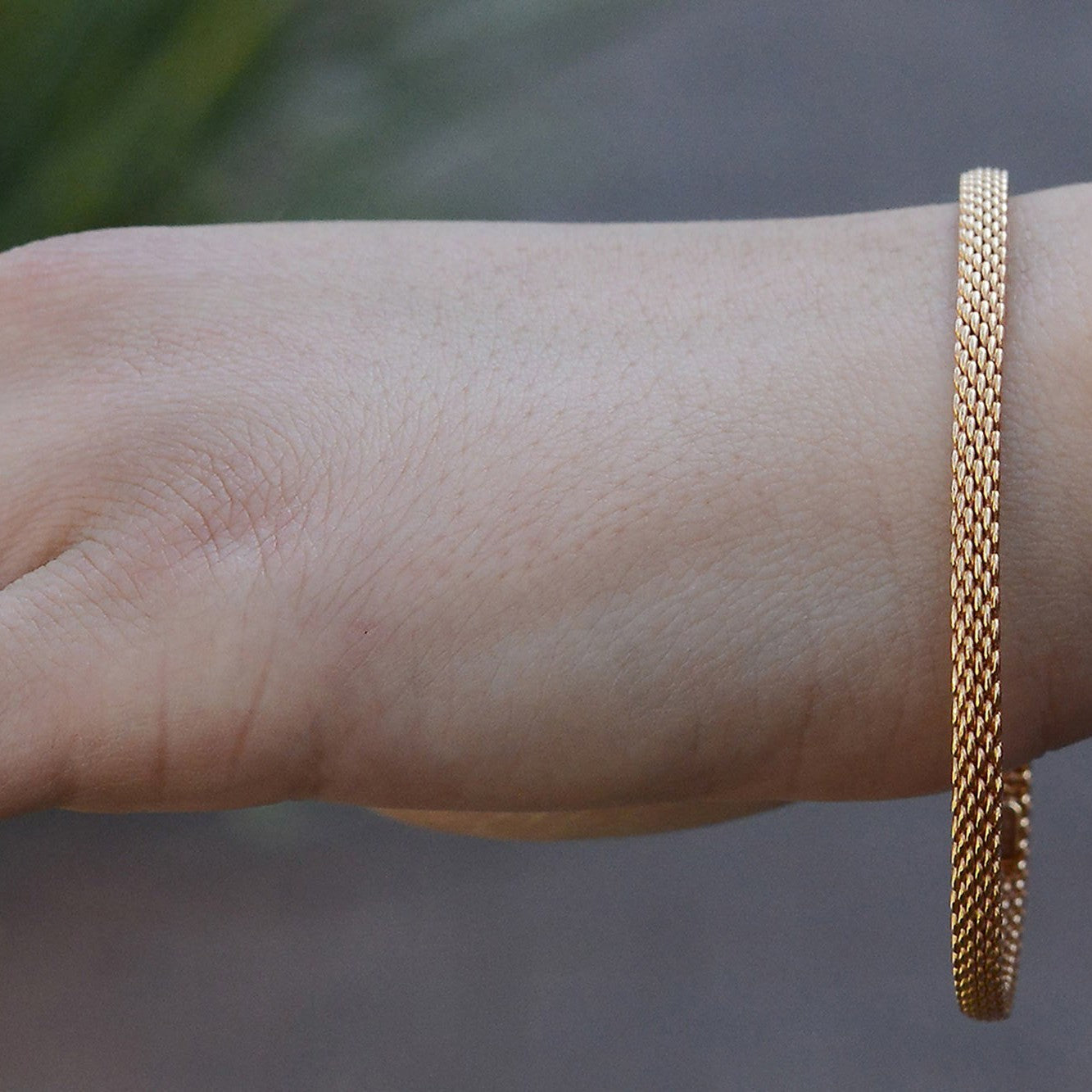 Tiffany & Co. 18k Rose Gold Somerset Mesh Bangle