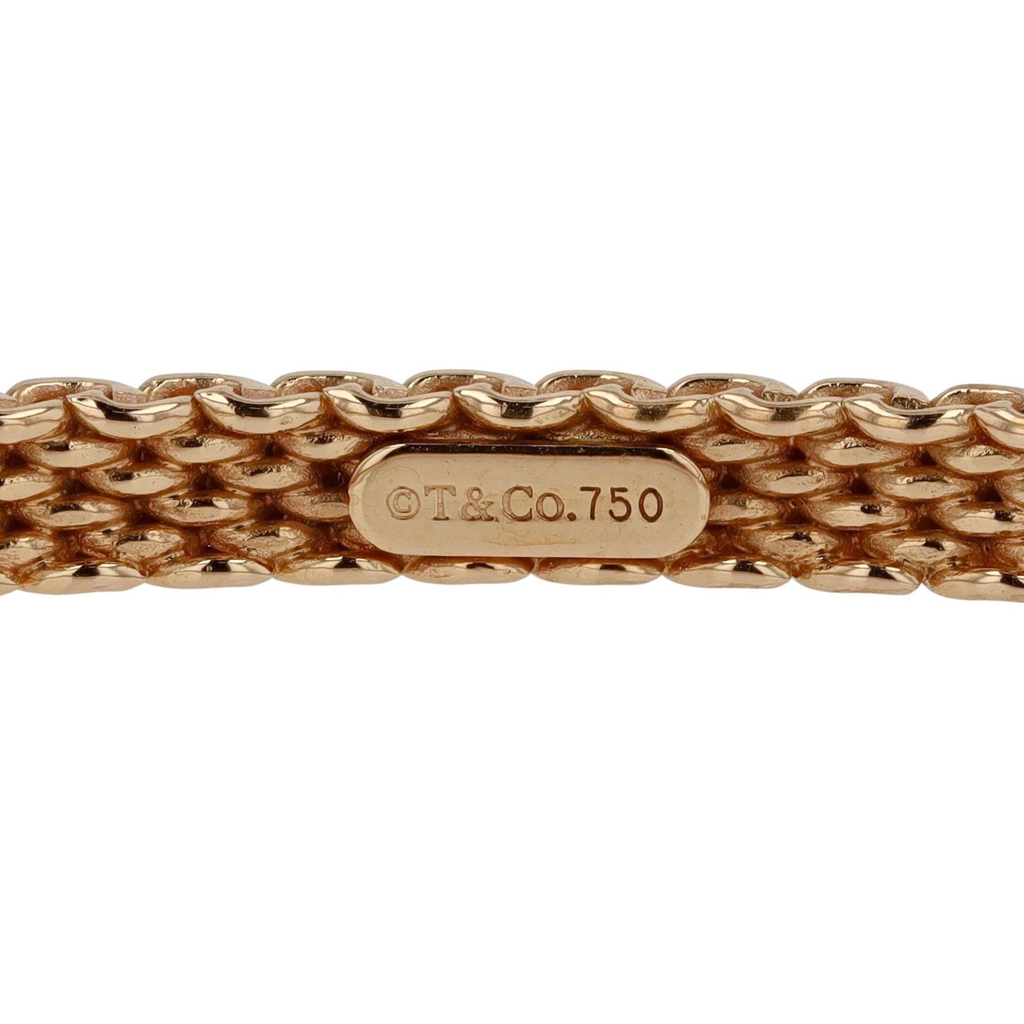 Tiffany & Co. 18k Rose Gold Somerset Mesh Bangle