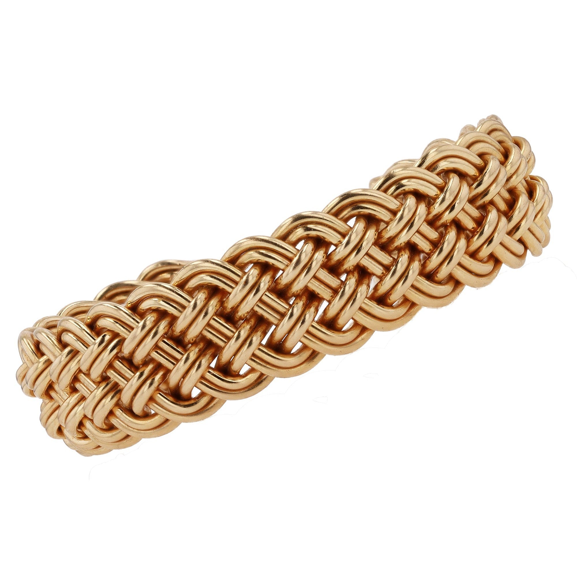 Woven 14k Bracelet Cuff