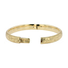 Vintage 14k Yellow Gold Engraved Bangle Bracelet