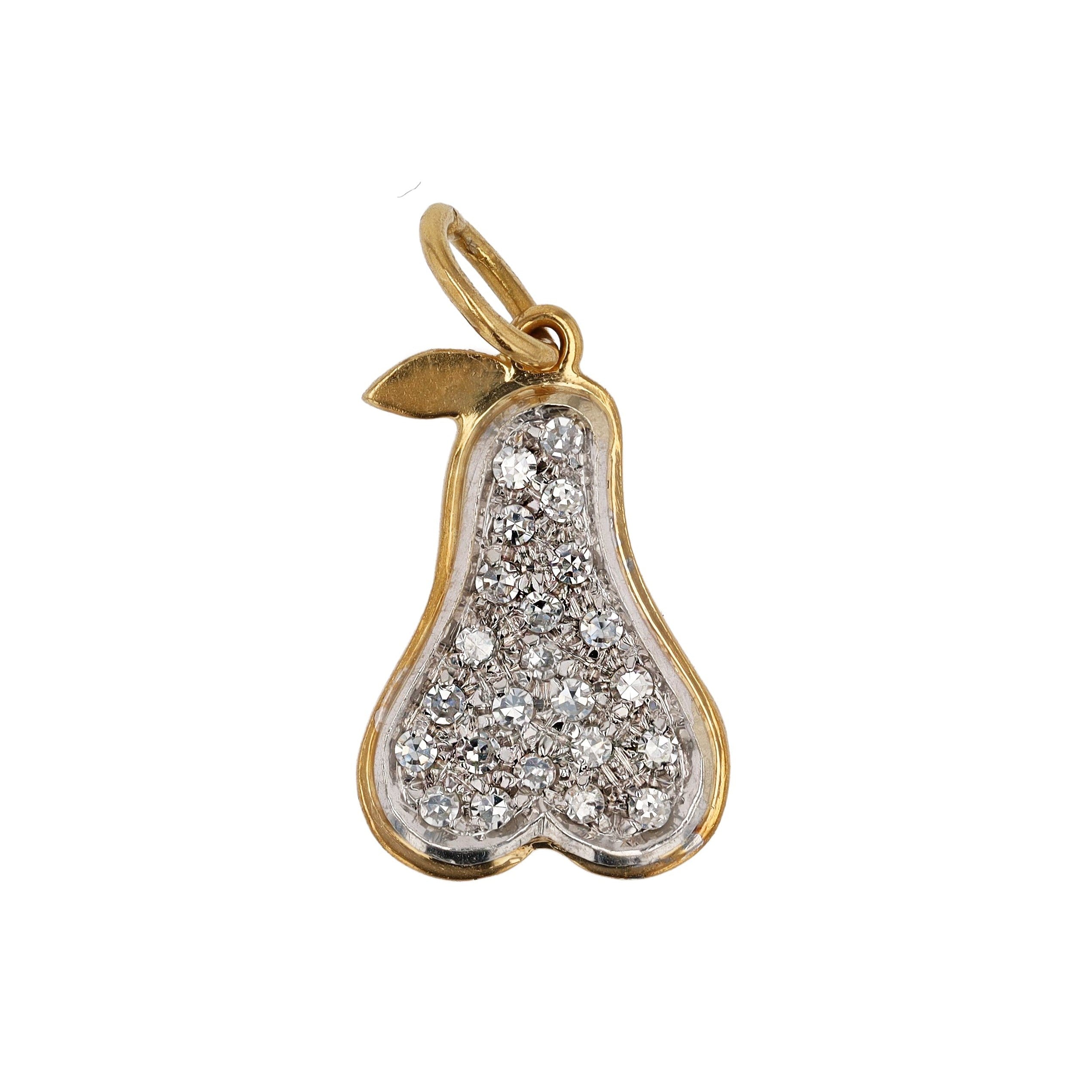 Vintage Pear Charm