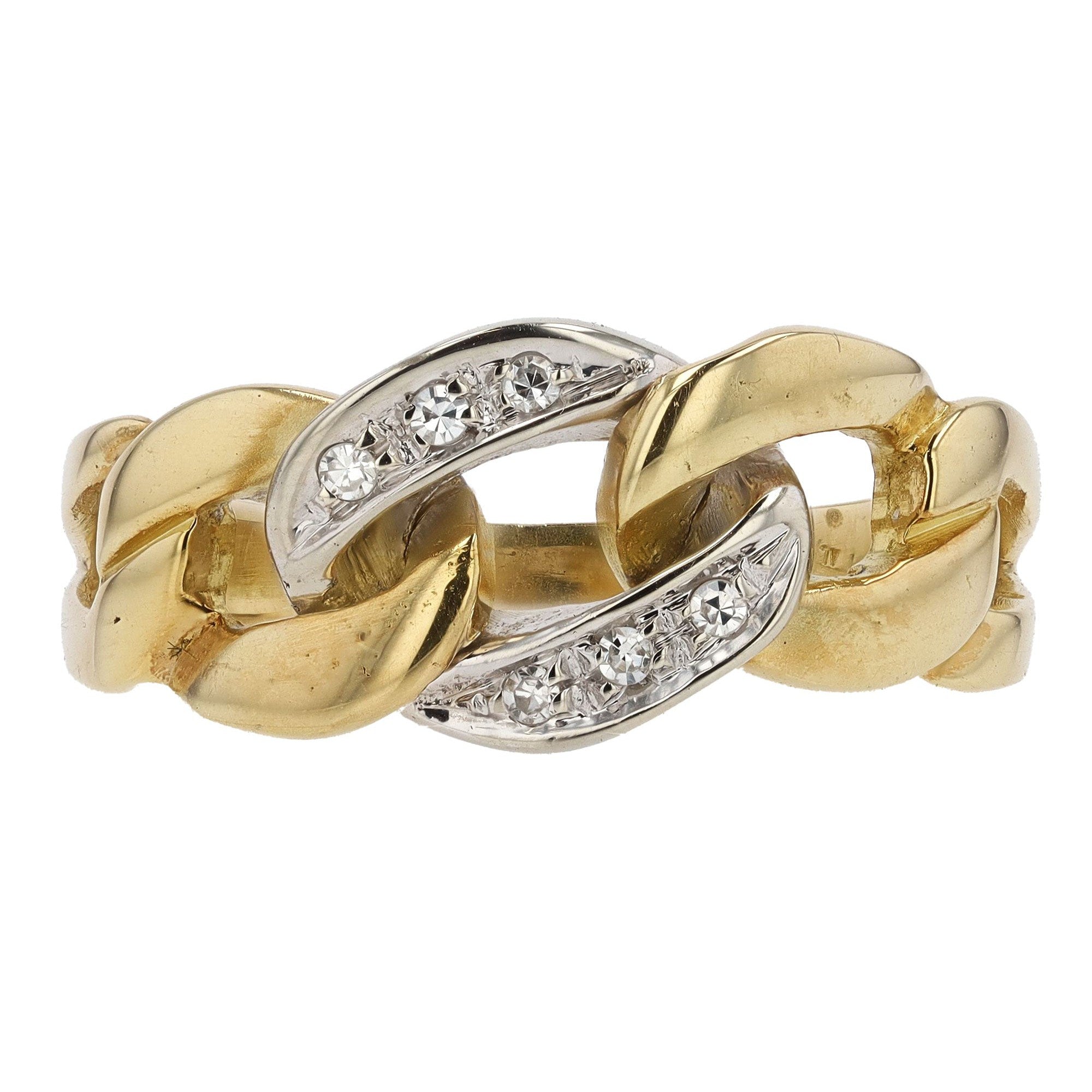 Vintage Gold Diamond band