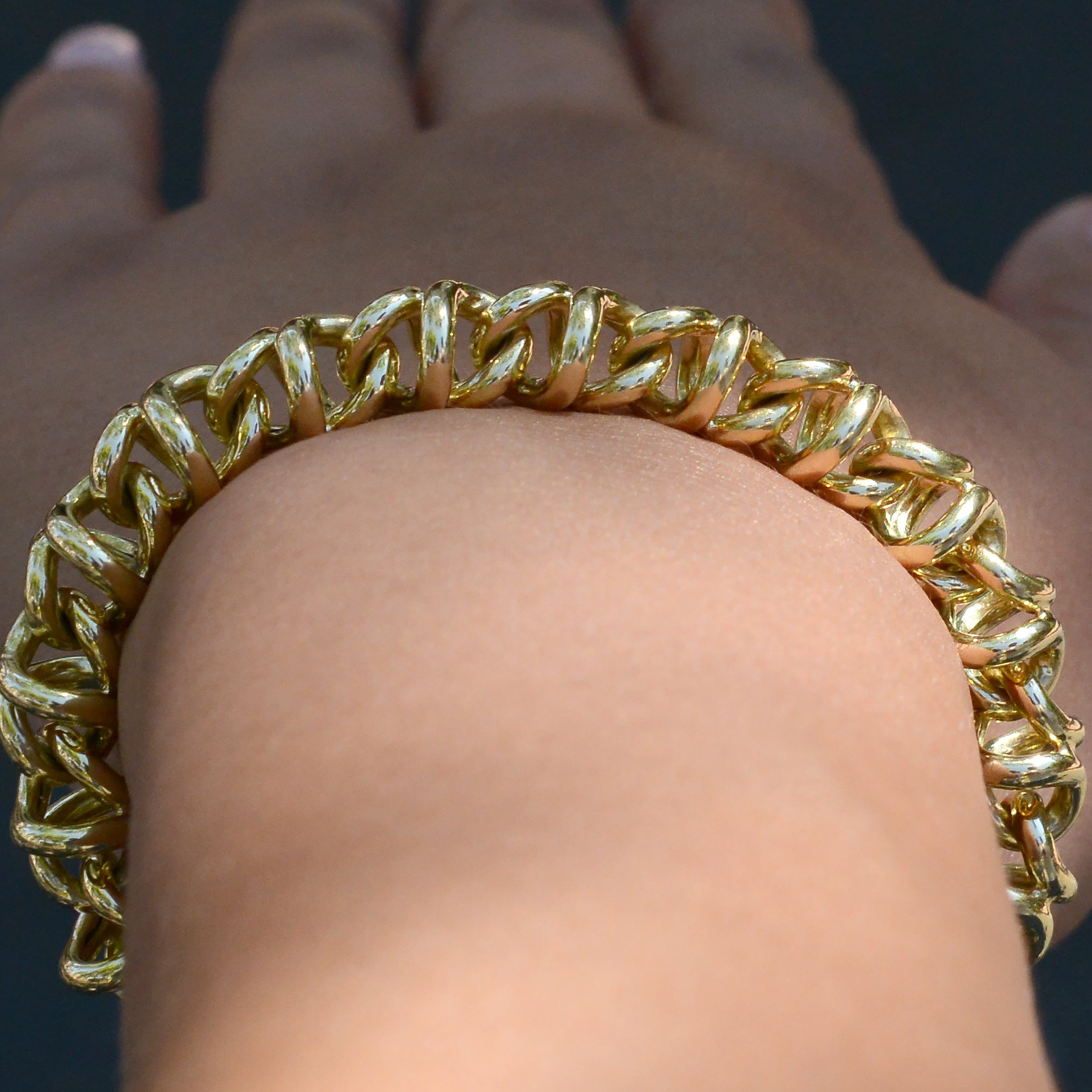 Vintage Tiffany & Co 18K Yellow Gold Woven Link Bracelet