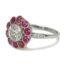 Ruby Halo Engagement Ring