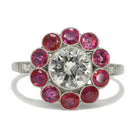 Ruby Halo Engagement Ring