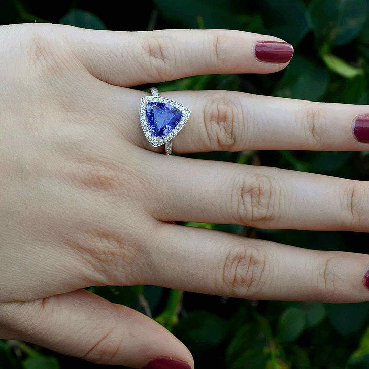 tanzanite engagement ring