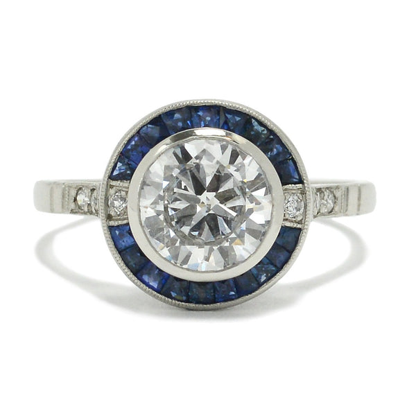 The Jennifer Art Deco inspired diamond engagement ring is a fulfilling treasure.