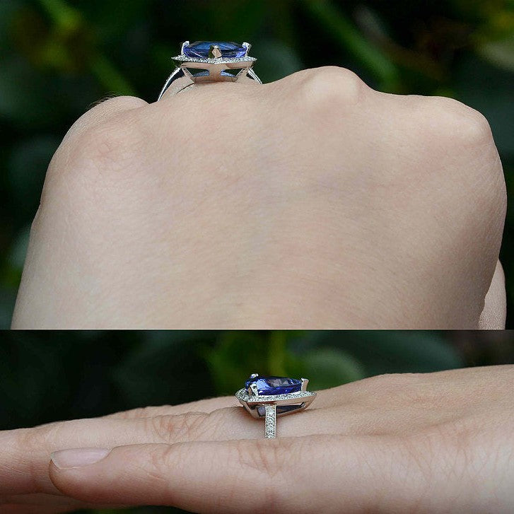 tanzanite engagement ring